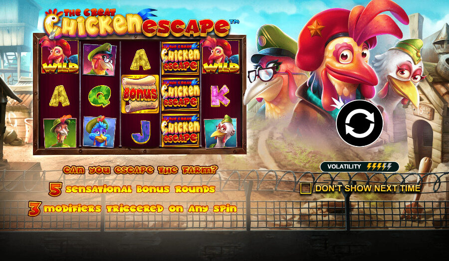 Play The Great Chicken Escape® Free Game Slot by Pragmatic Play