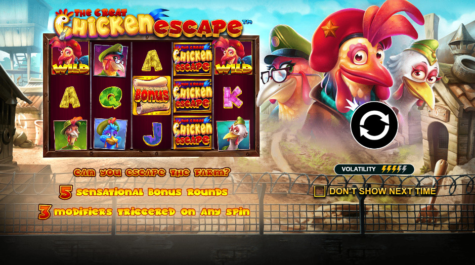 Play The Great Chicken Escape® Free Game Slot by Pragmatic Play