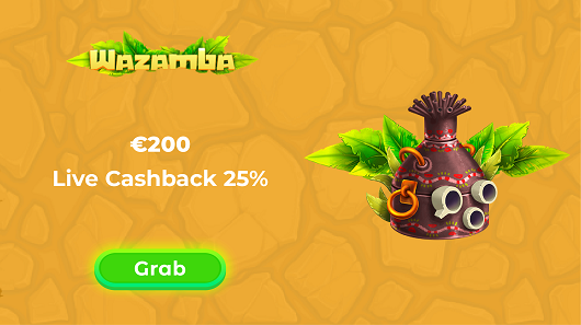Wazamba - €200 Live Cashback 25%