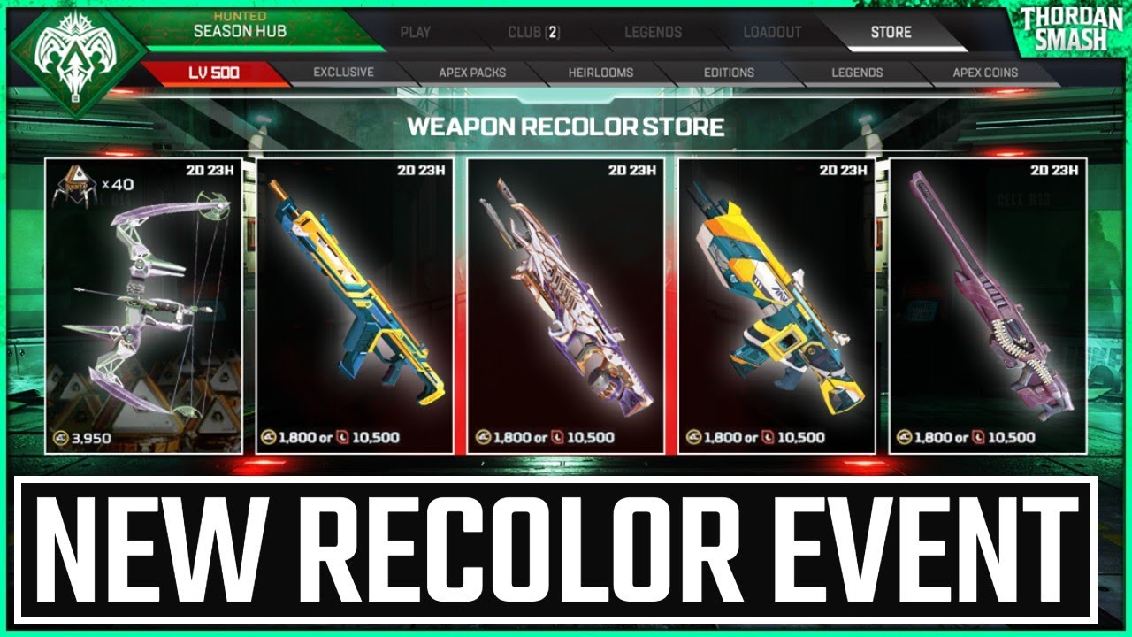 Apex Legends New Recolor Store  & ALGS Announcement