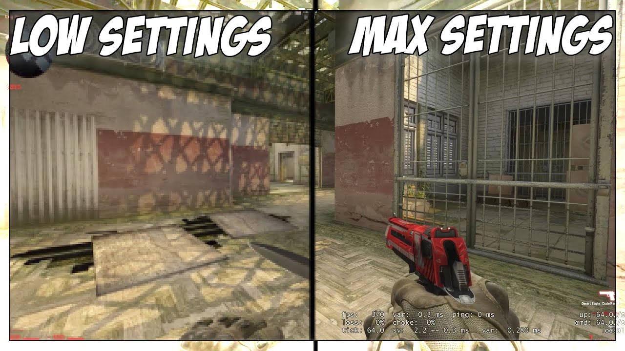 DO LOW SETTINGS MAKE A MAJOR DIFFERENCE IN CSGO 2020?! | LOW VS MAX SETTINGS