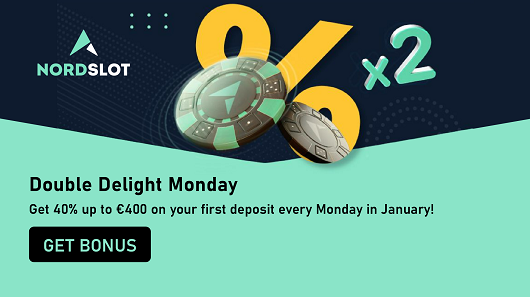 NordSlot - Double Monday 40% up to €400
