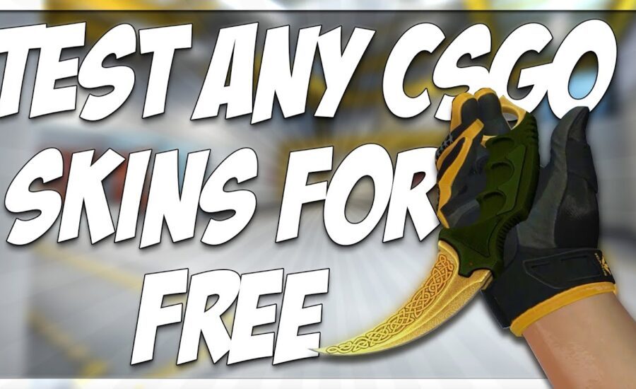 HOW TO TEST OUT ANY CSGO SKIN IN GAME FOR FREE!!