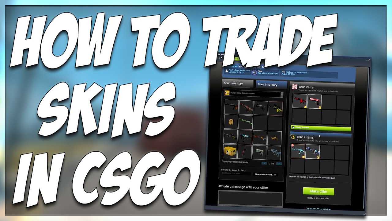 HOW TO TRADE SKINS IN CSGO!! | BASIC TRADING TUTORIAL