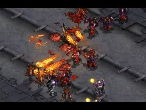 Larva (Z) v Flash (T) - StarCraft  - Brood War REMASTERED