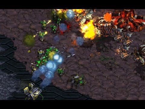 Larva (Z) v Flash (T) on Sparkle - Brood War REMASTERED 2019