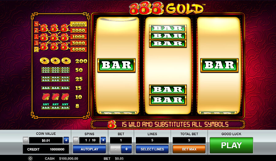 Play 888 Gold® Free Game Slot by Pragmatic Play