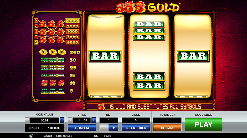 Play 888 Gold® Free Game Slot by Pragmatic Play