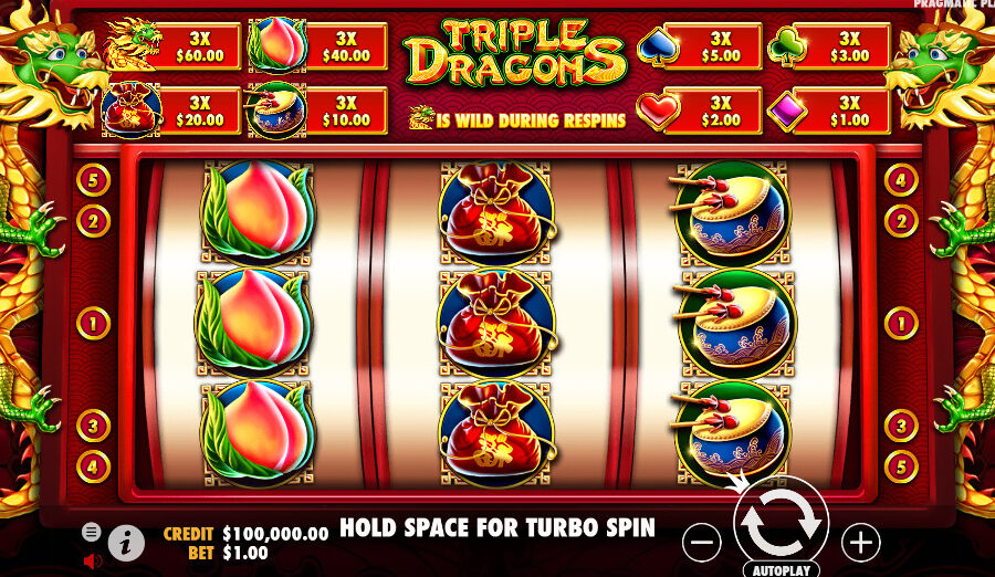 Play Triple Dragons® Free Game Slot by Pragmatic Play