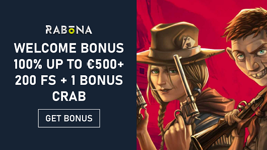 Rabona - Welcome Bonus 100% up to €500+200 FS