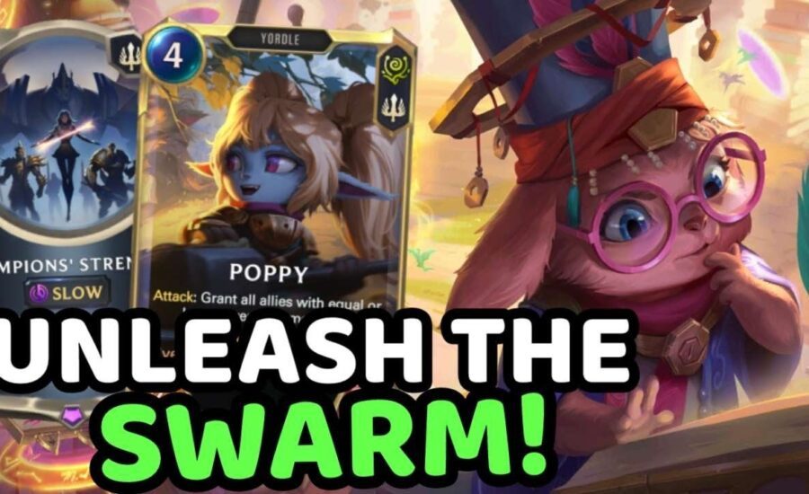 SWARM THE BOARD! POPPY NORRA STRENGTH | Legends of Runeterra