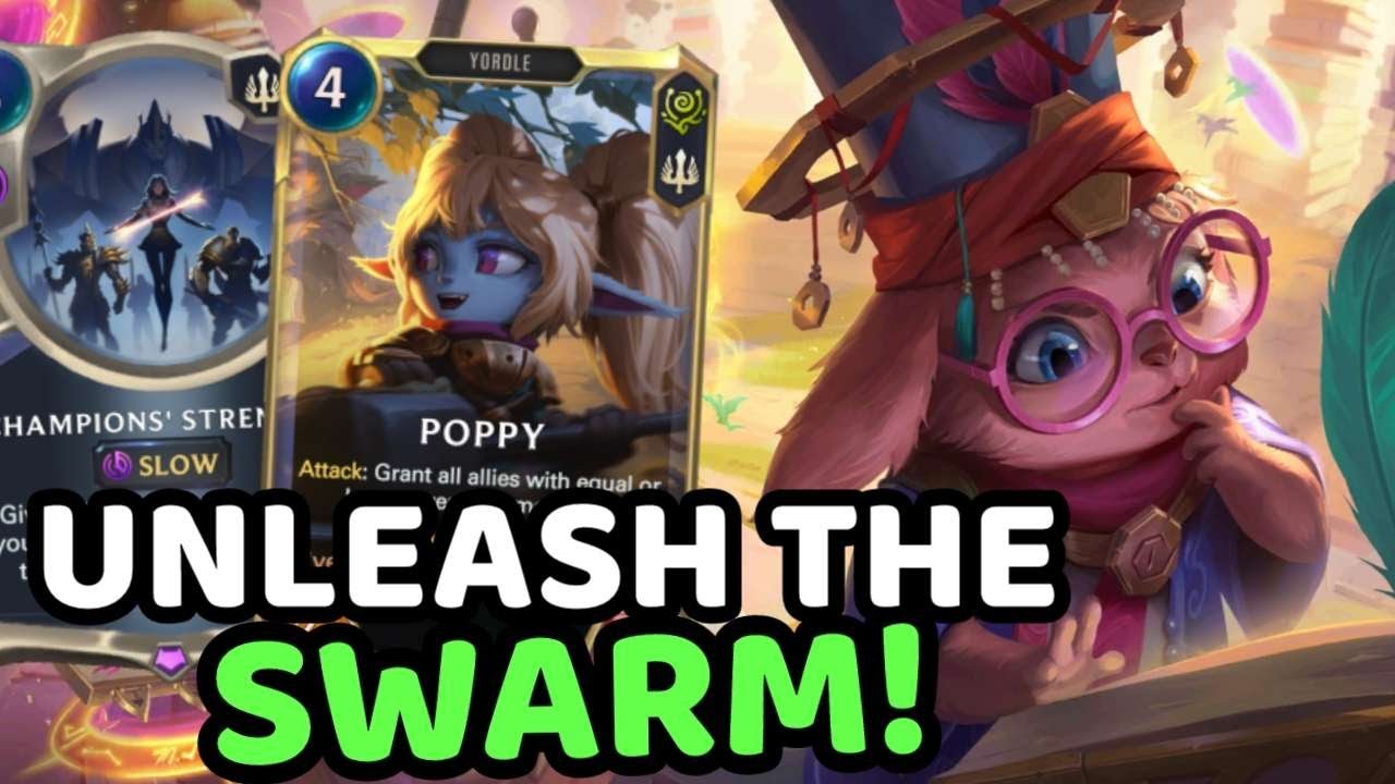 SWARM THE BOARD! POPPY NORRA STRENGTH | Legends of Runeterra