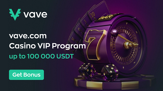 VAVE Com Casino VIP Program up to 100,000 USDT