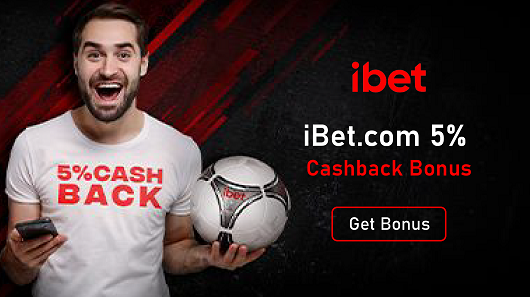 iBet.com 5% Cashback Bonus