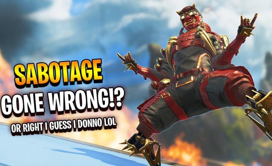 my teammate attempted to SABOTAGE me.. it failed - Apex Legends