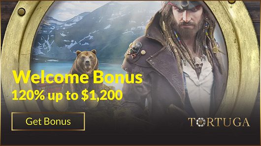 Tortuga Casino Welcome Bonus 120% up to $1,200