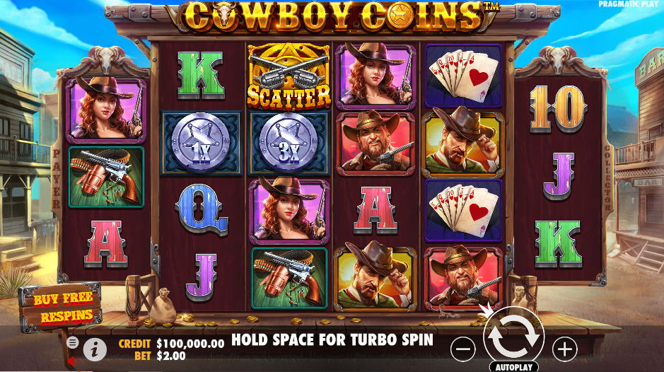 Play Cowboy Coins® Free Game Slot by Pragmatic Play