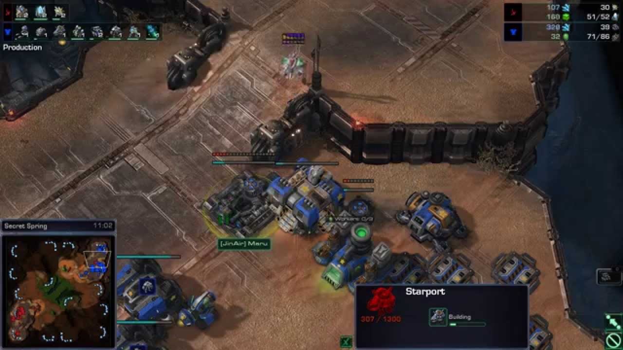 Starcraft II -- HOTS -- G4 HerO (P) v Maru (T) on Secret Spring