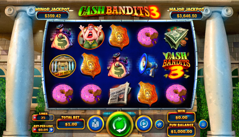 Play Cash Bandits 3 ® Free Game Slot by Las Vegas USA Casino