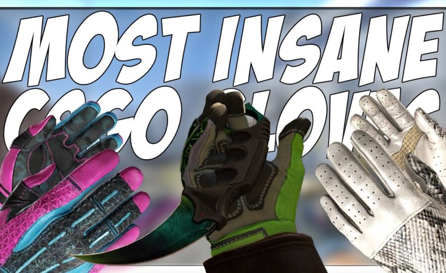 THE MOST INSANE RARE EXPENSIVE CSGO GLOVES!!