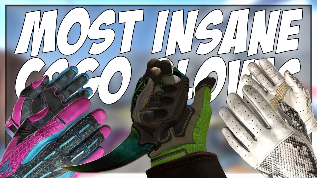 THE MOST INSANE RARE EXPENSIVE CSGO GLOVES!!