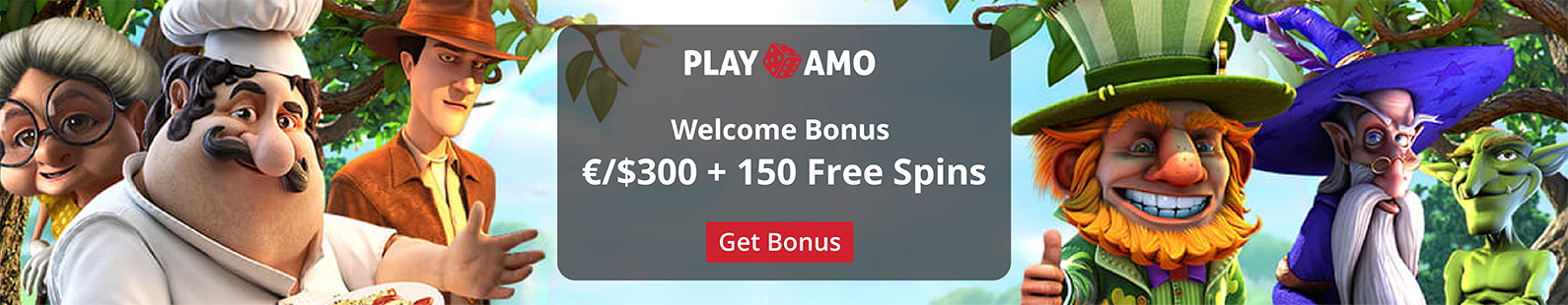 Playamo Casino: 100% Welcome Bonus up to €/$300 plus 150 Free Spins