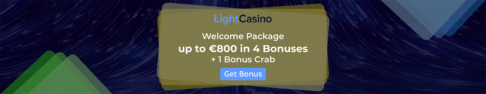 LightCasino Welcome Package of €800 - Big