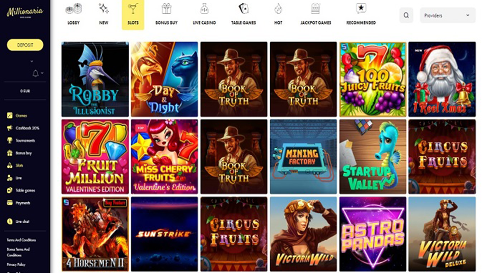 Millionaria Casino Review