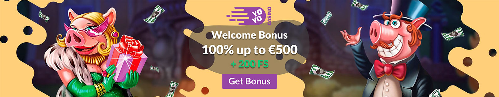 Yoyo Casino Welcome Bonus of €500 - Big
