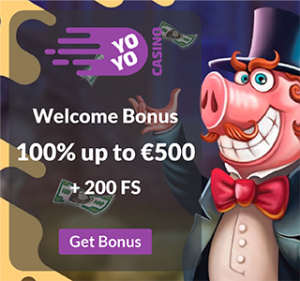Yoyo Casino Welcome Bonus of €500 - Small