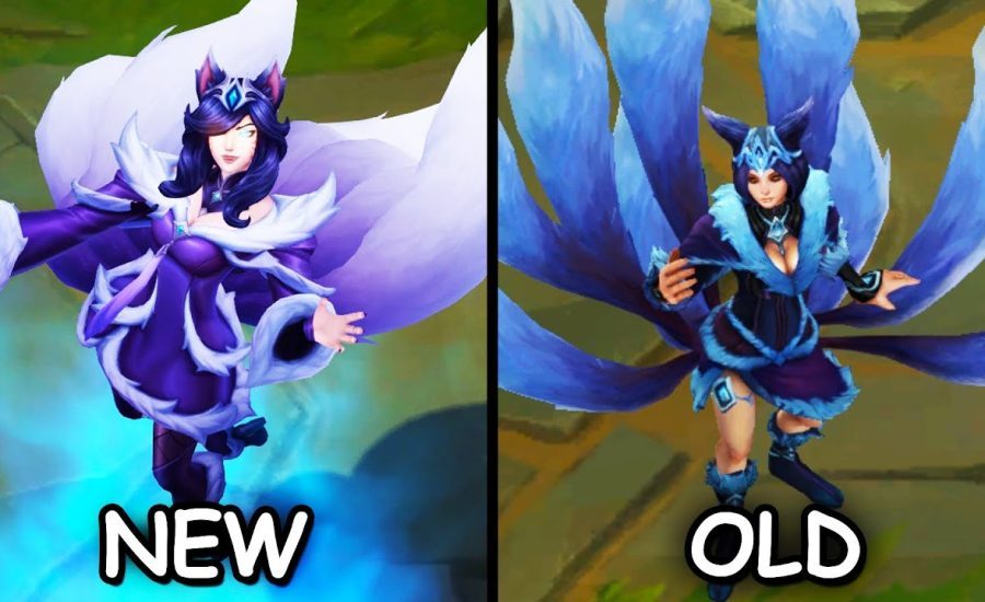 All Ahri Skins NEW and OLD Texture Comparison Rework 2023 (League of Legends)