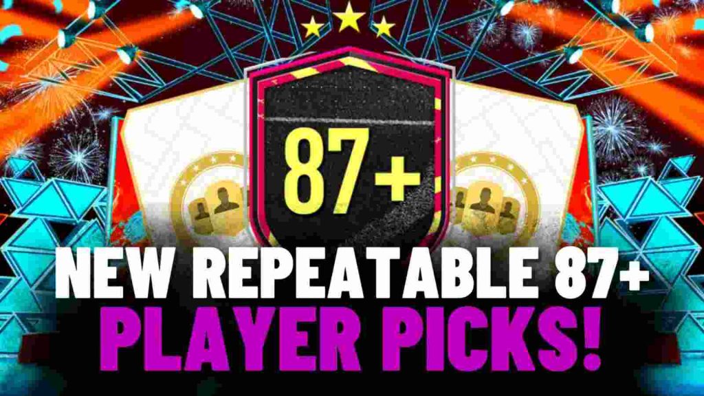 EA Sports Unveils Repeatable 87+ Player Pick SBC