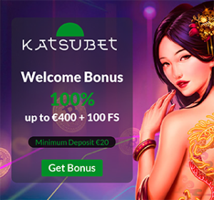 Katsubet Casino Welcome Bonus of €400 - Small
