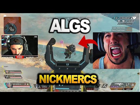 NICKMERCS team played ALGS for the first time and won the FIRST GAME!! ( apex legends )