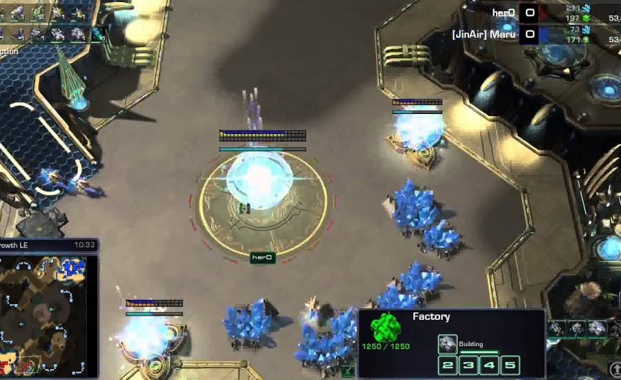 Starcraft II -- HOTS -- G1 HerO (P) v Maru (T) on Overgrowth LE