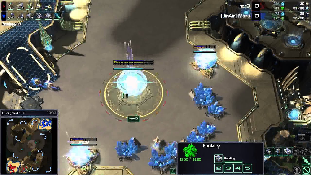 Starcraft II -- HOTS -- G1 HerO (P) v Maru (T) on Overgrowth LE