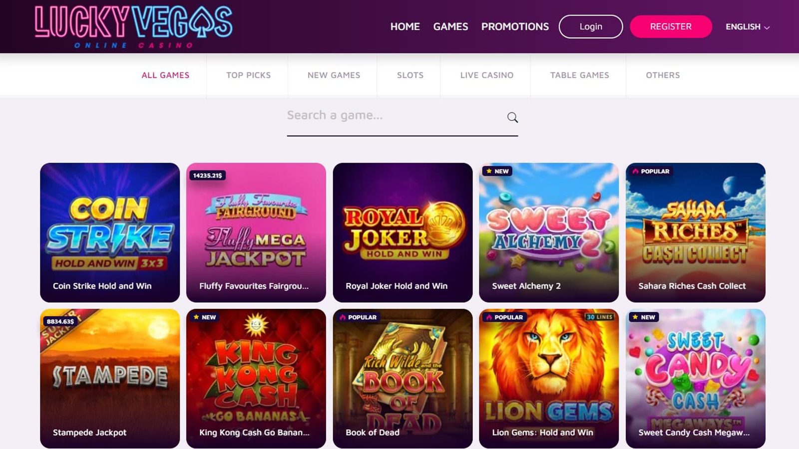 LuckyVegas Online Casino Review