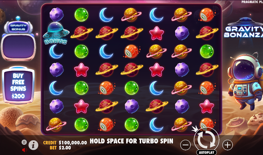 Play Gravity Bonanza™ Free Game Slot by Pragmatic Play