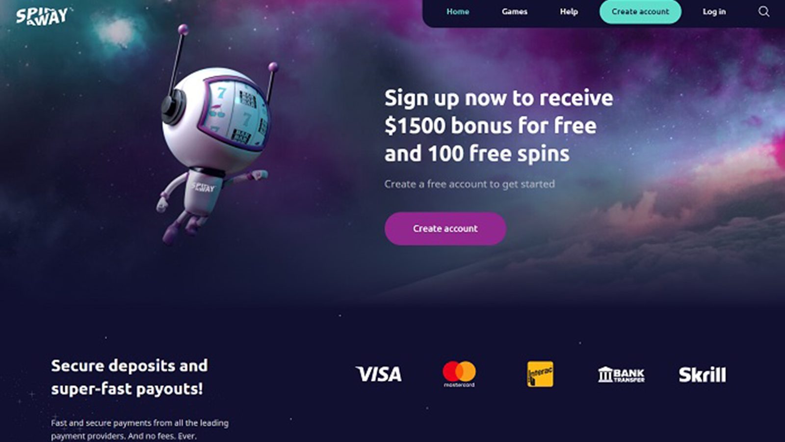 SpinAway Casino Review - Online Gaming