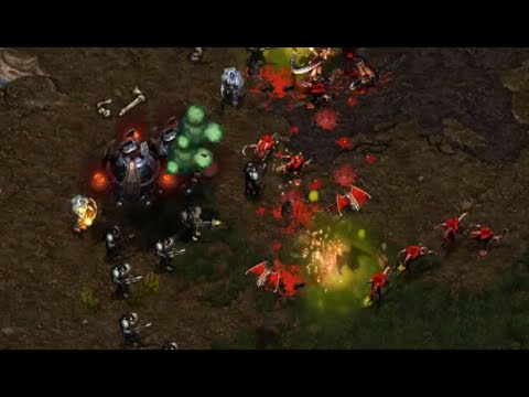 1440p! - Larva (Z) v Sharp (T) on Fighting Spirit - StarCraft - Brood War REMASTERED