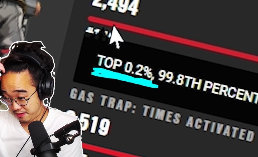 Caustic player finds out that he's in the Top 0.2% of all Caustics..(Apex Legends)