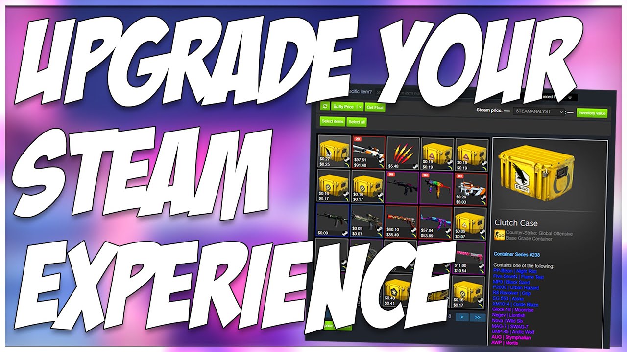 HOW TO UPGRADE YOUR STEAM EXPERIENCE!! (STEAM INVENTORY HELPER)