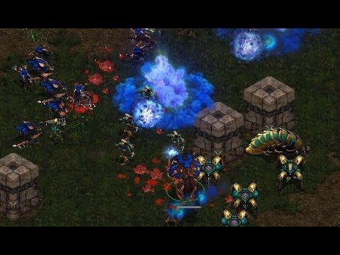 Jaedong (Z) v Sky (P) on Aztec - StarCraft  - Brood War REMASTERED