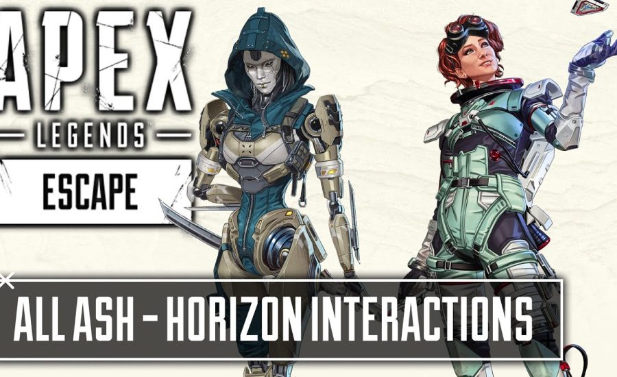NEW Ash Horizon All Interactions Voice Lines - Apex Legends