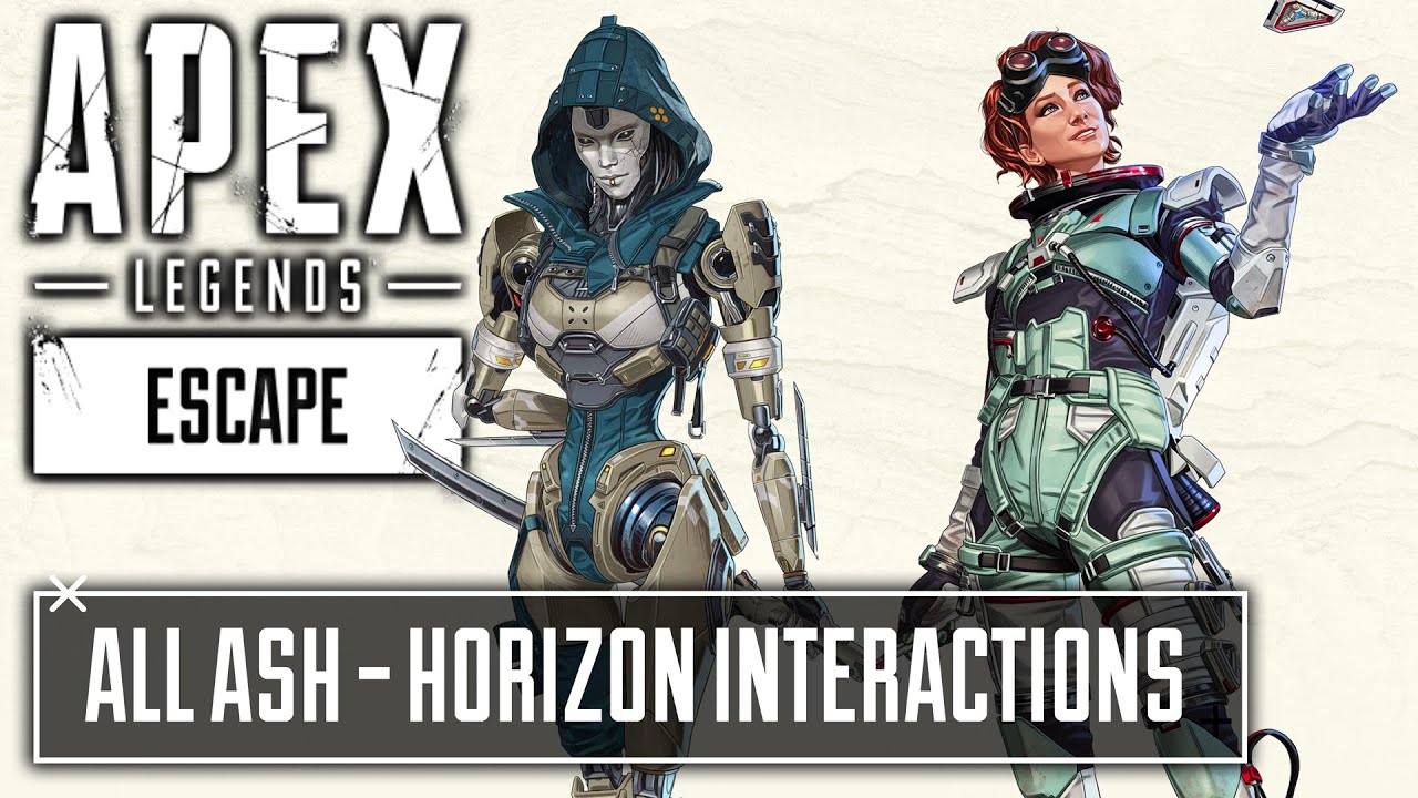 NEW Ash Horizon All Interactions Voice Lines - Apex Legends