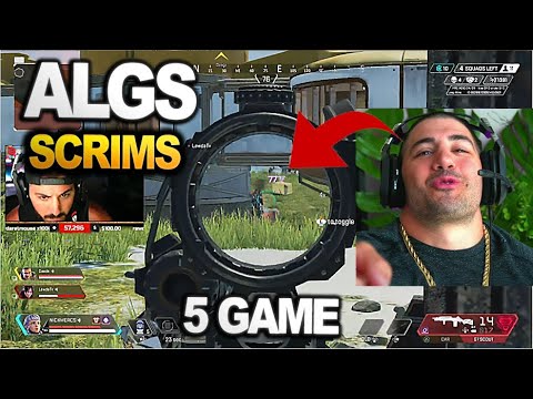 NICKMERCS tries using the G7 SCOUT in ALGS Scrims  | 5 GAME !!  | ( apex legends