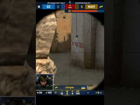 Natus Vincere vs G2 Esports | S1mple awesome clutch!