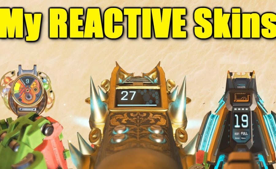 using all my cool REACTIVE skins in apex legends