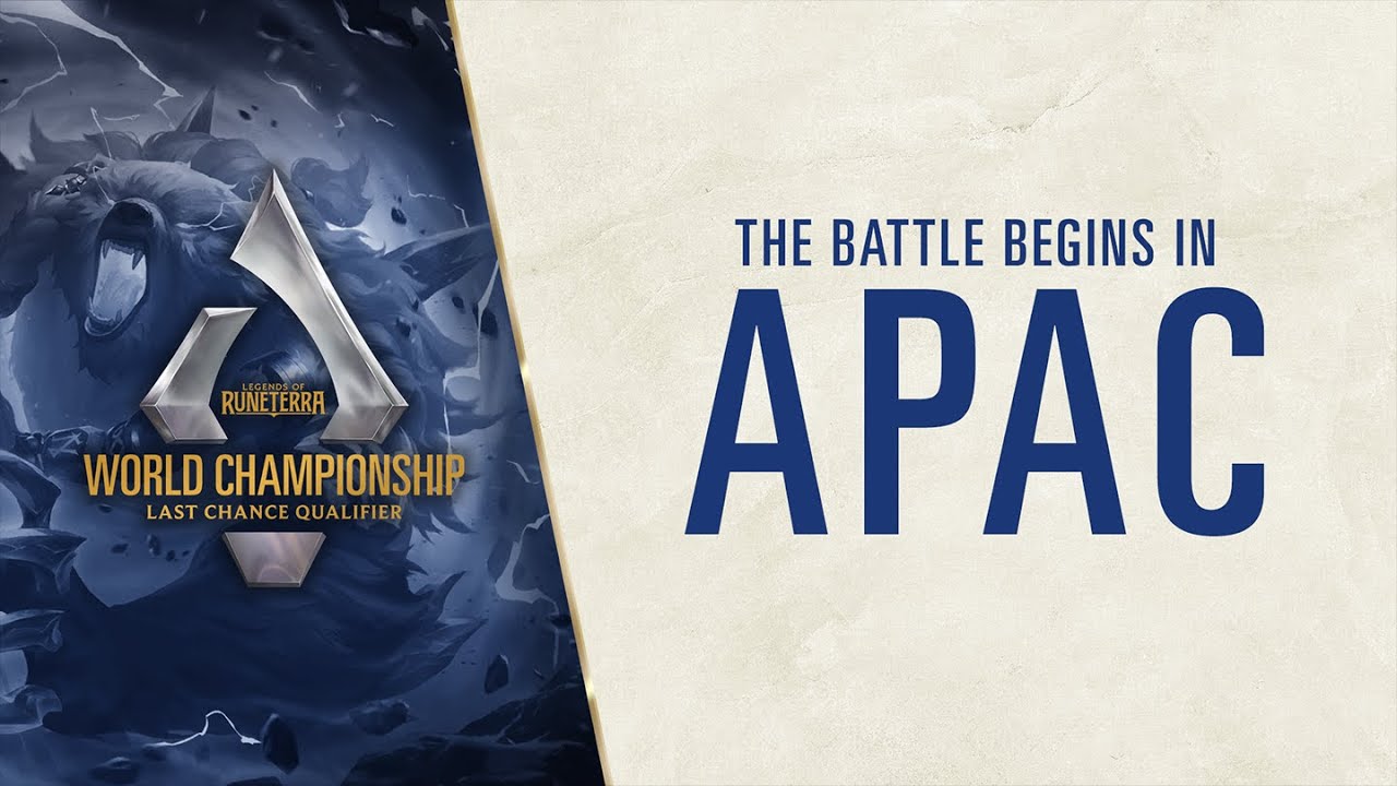 APAC | World Championship Last Chance Qualifier