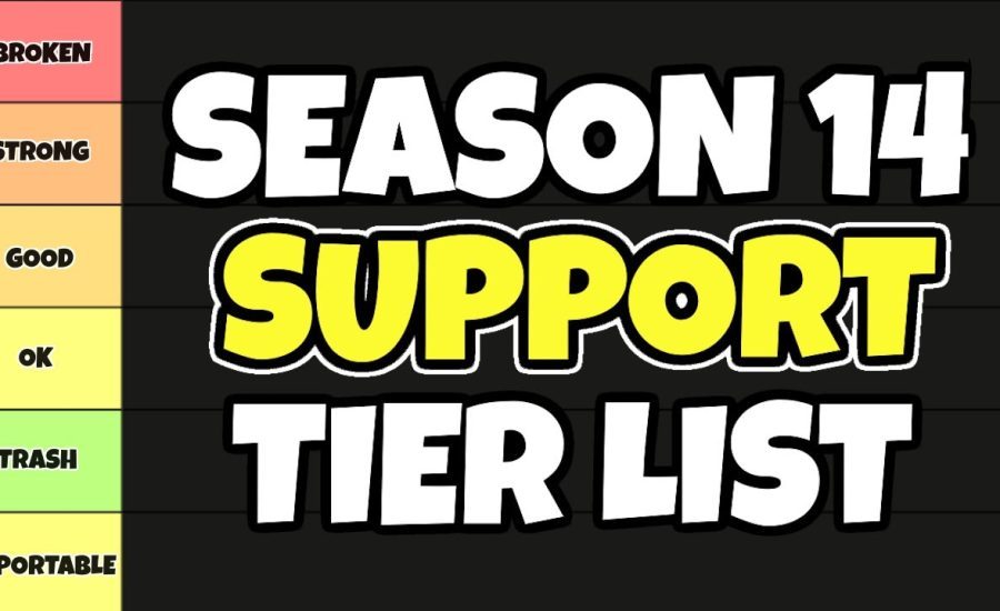 Challenger SUPPORT MAKES SEASON 14 SUPPORT SOLOQ TIER LIST - 14.1 LEAGUE OF LEGENDS